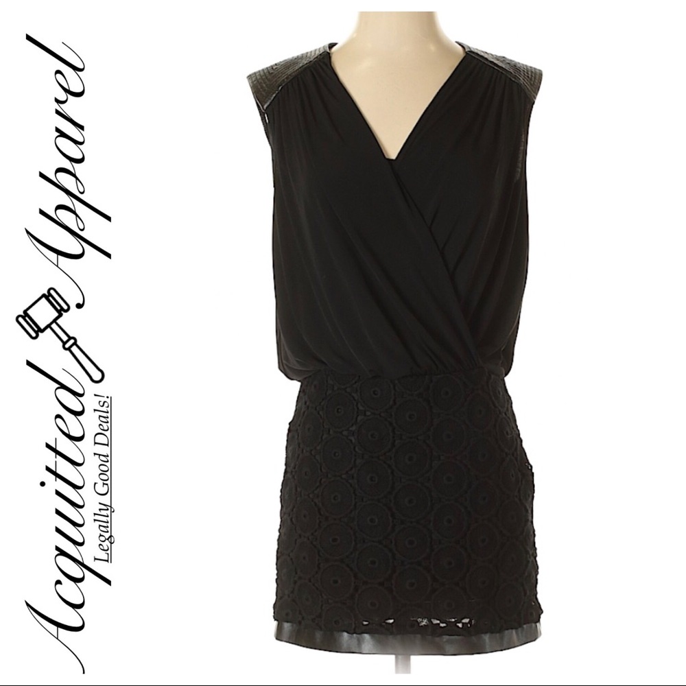 Laundry  | Fitted Skirt Mini Deep V Neck Dress